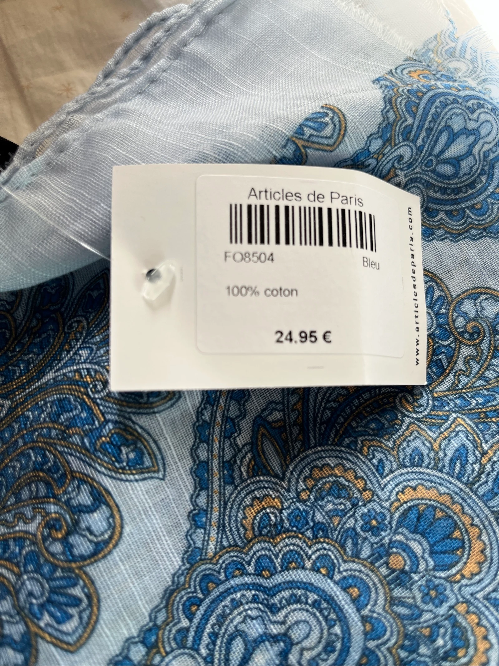 Lenço feminino azul novo – photo 3